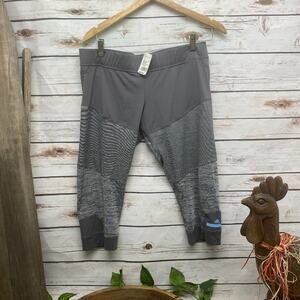 Adidas Stella McCartney Capri Pants Sport Large Workout Yoga Pant Grey Gray  L